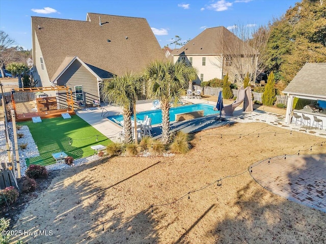 exterior space with a patio