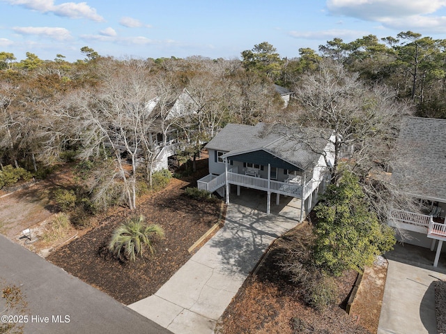 birds eye view of property