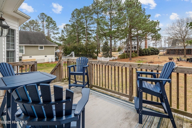 view of patio / terrace featuring a deck