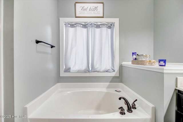 bathroom featuring a bathing tub