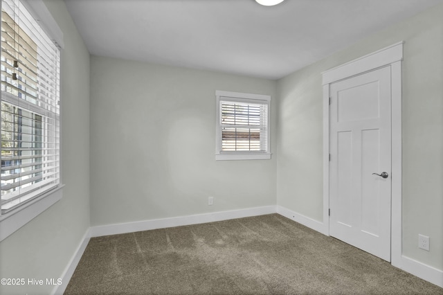 view of carpeted empty room