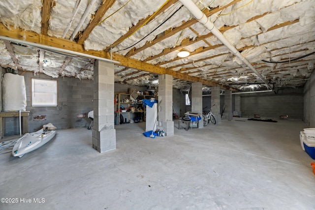 view of basement