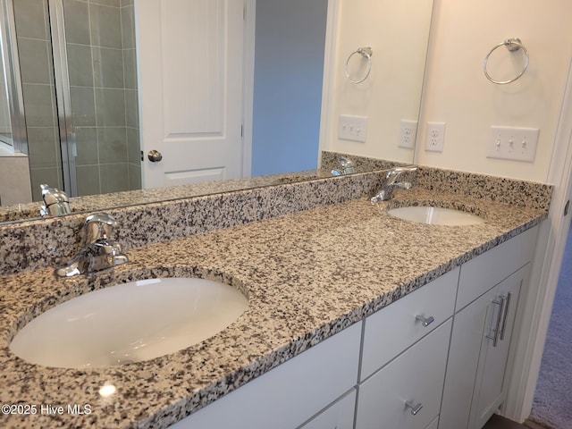 3709 W Cessna Way W Unit Ef 12, Wilson, NC 27896 - full bathroom featuring double vanity and a shower stall