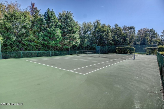 view of tennis court