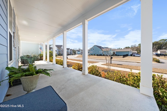 view of patio featuring covered porch