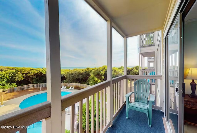 view of balcony