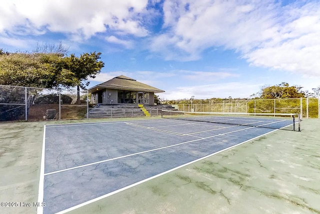 view of tennis court