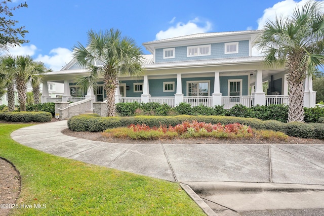 view of front of house featuring covered porch