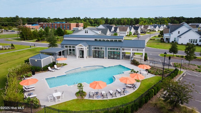 636 Waterstone Dr, Wilmington, NC 28411 - community pool with a pergola and a patio area