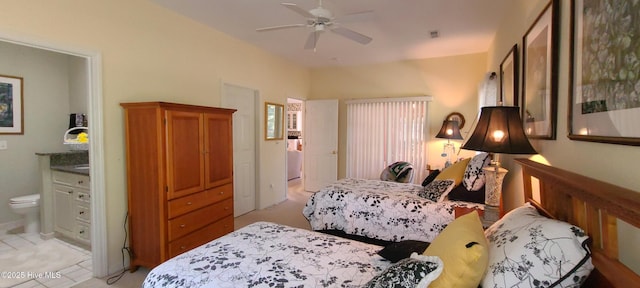 bedroom with ensuite bathroom