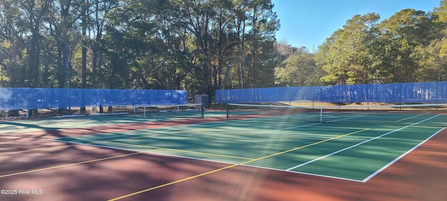 view of tennis court