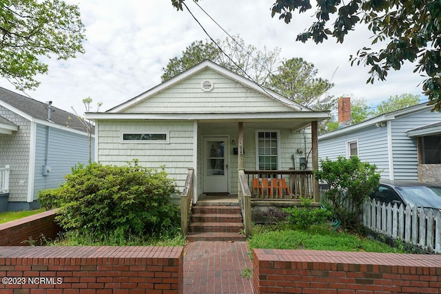 bungalow with a porch