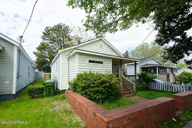 view of bungalow-style home