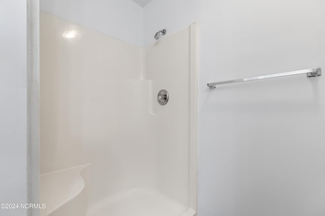 bathroom with a shower