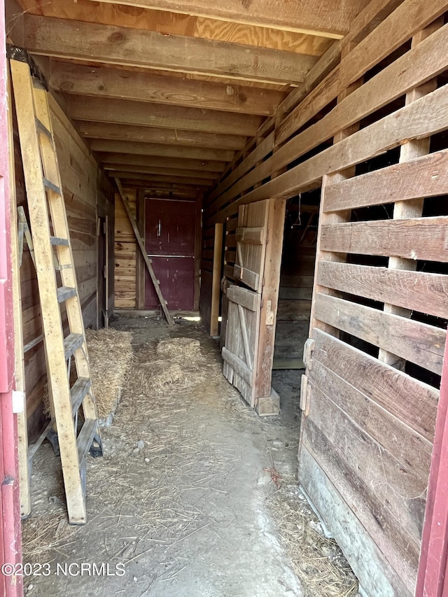 view of horse barn