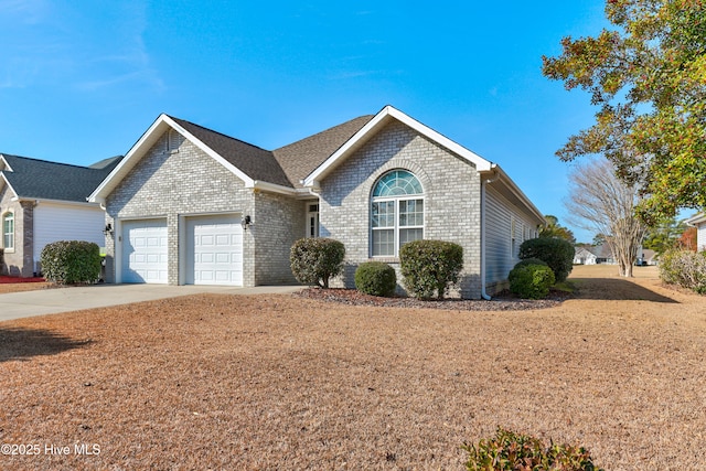 single story home featuring a garage