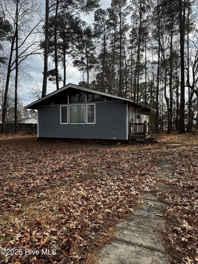 view of property exterior