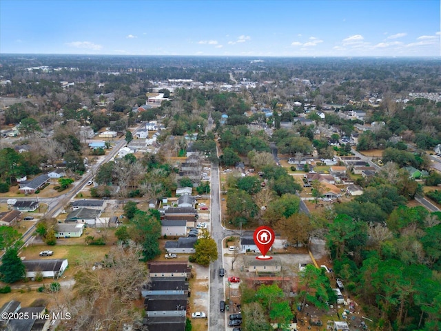 drone / aerial view featuring a residential view