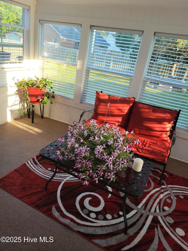 view of sunroom