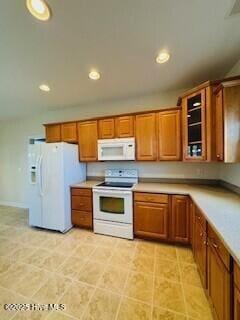 kitchen featuring white appliances