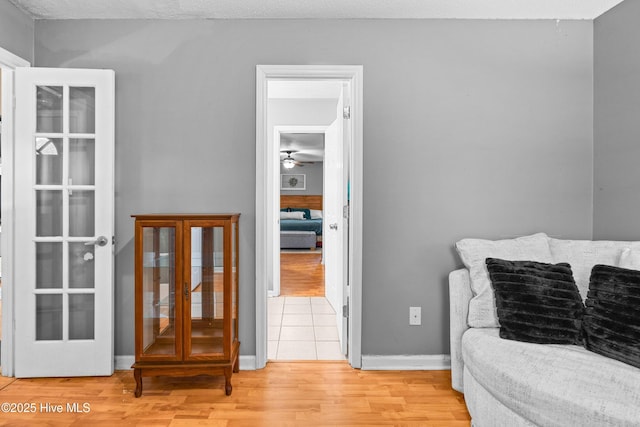 bedroom featuring wood-type flooring