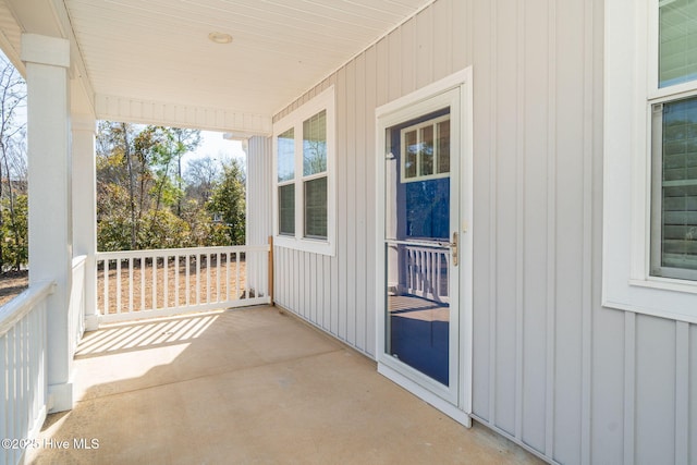 balcony with a porch