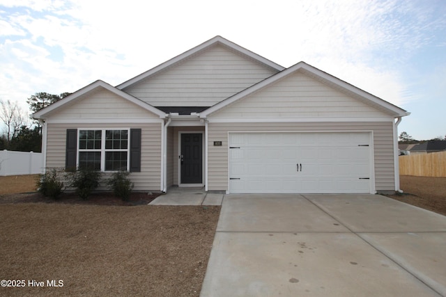 view of front of house featuring a garage