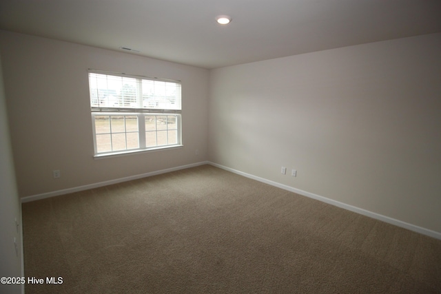 400 King Creek Dr, Havelock, NC 28532 - carpeted spare room with baseboards, recessed lighting, and visible vents
