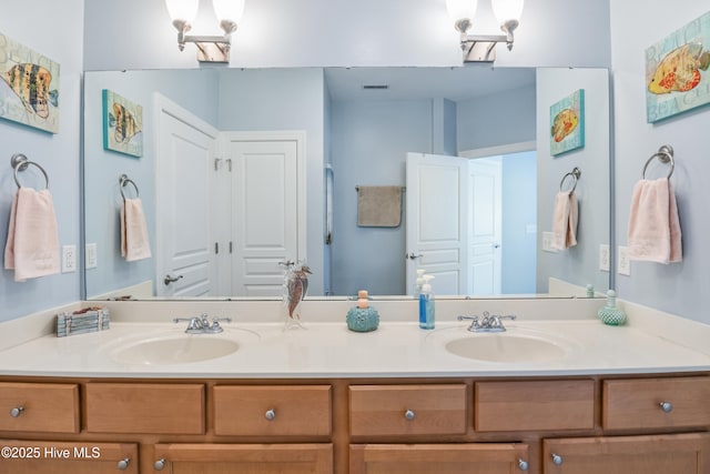 bathroom with vanity