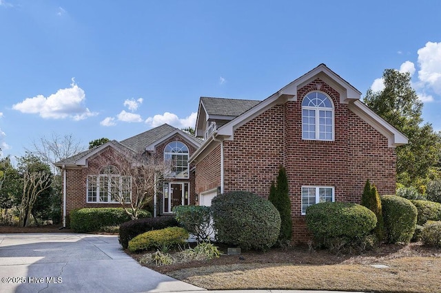 view of property with a garage