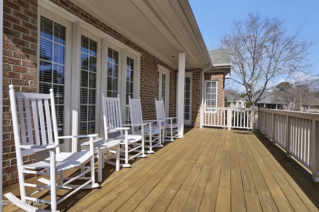 view of deck