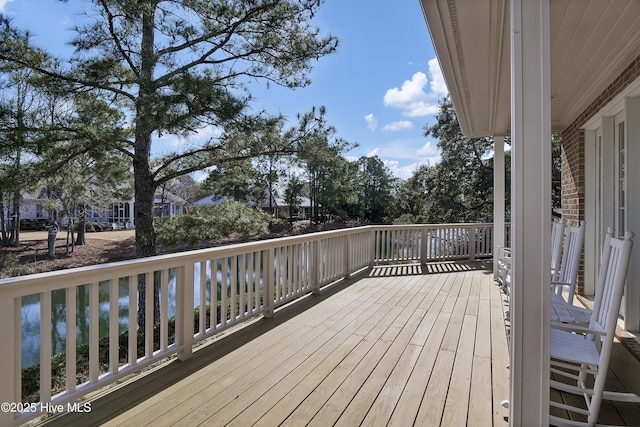 view of wooden terrace