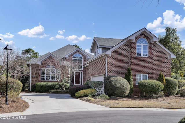 view of property with a garage