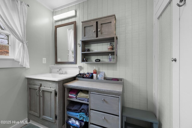 bathroom featuring vanity