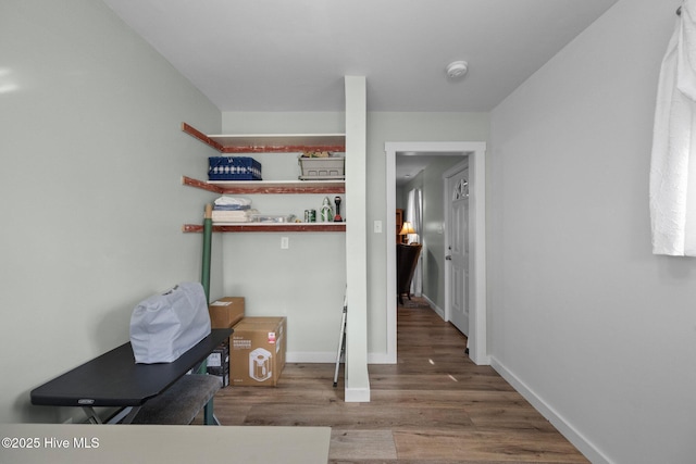 interior space featuring hardwood / wood-style flooring