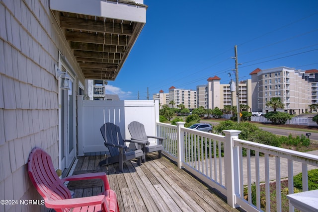 1981 New River Inlet Rd, North Topsail Beach, NC 28460 - view of wooden deck