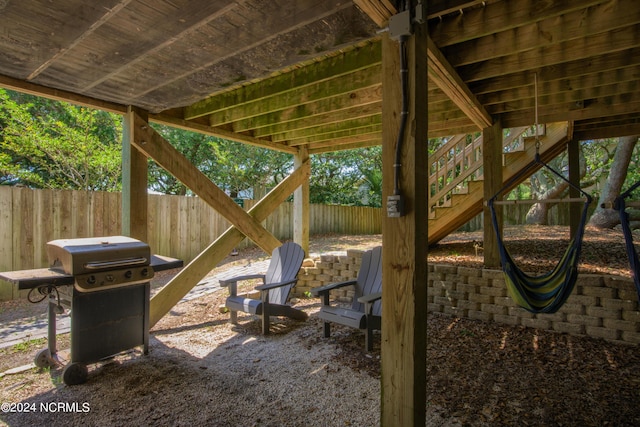 1981 New River Inlet Rd, North Topsail Beach, NC 28460 - view of patio with area for grilling