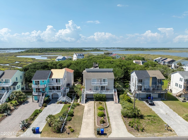 1981 New River Inlet Rd, North Topsail Beach, NC 28460 - aerial perspective of suburban area with a large body of water