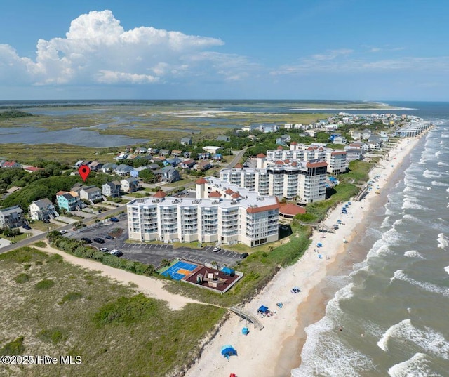 1981 New River Inlet Rd, North Topsail Beach, NC 28460 - bird's eye view of unending shoreline and apartment complex