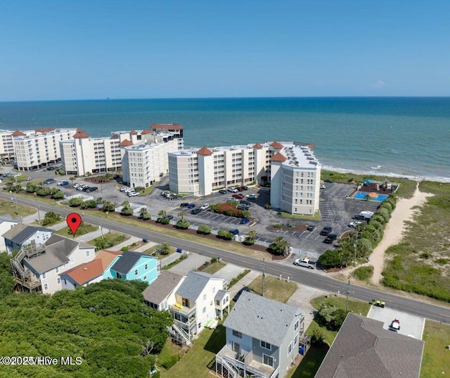 1981 New River Inlet Rd, North Topsail Beach, NC 28460 - drone / aerial view of a nearby body of water and apartment complex / building