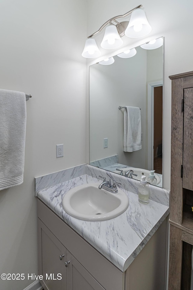 bathroom featuring vanity