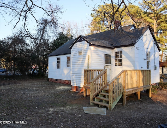 view of rear view of property