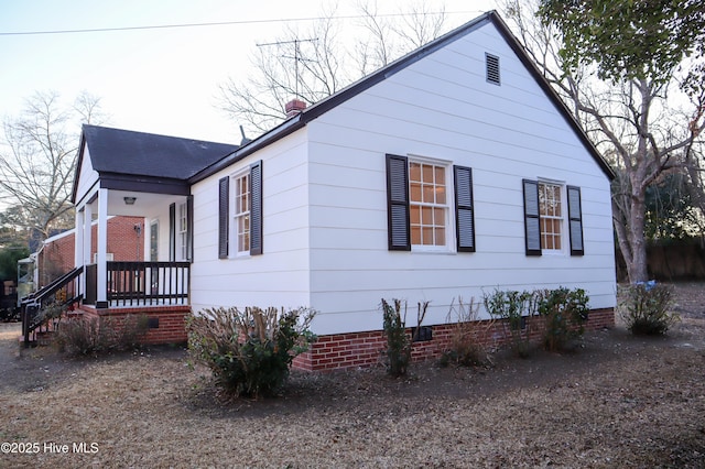 view of home's exterior