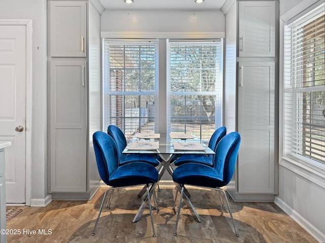 view of dining room