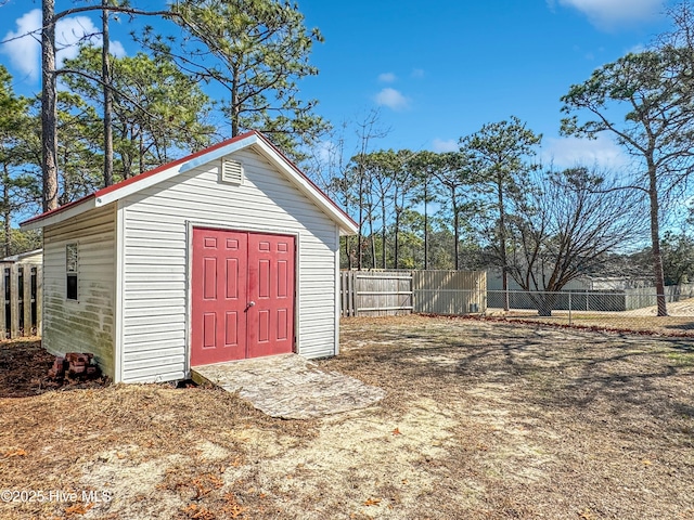 view of outbuilding