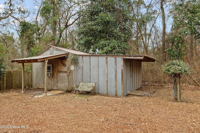 view of outdoor structure