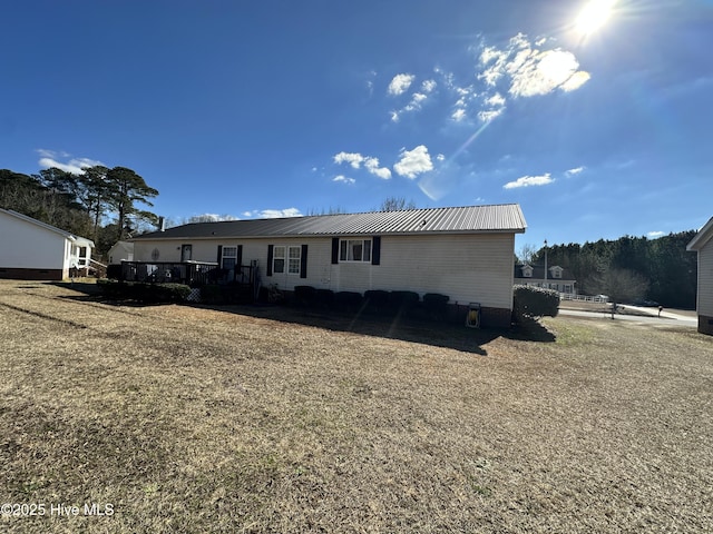 view of rear view of property