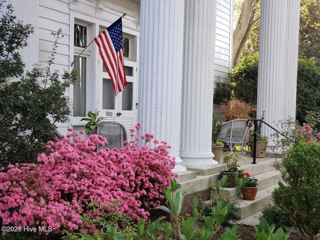 view of stairway