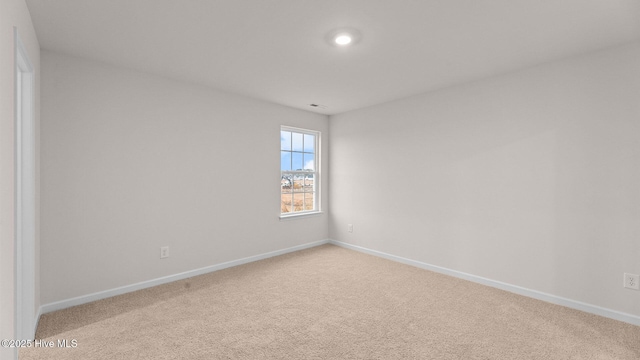 view of carpeted empty room