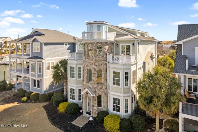 view of property with a residential view